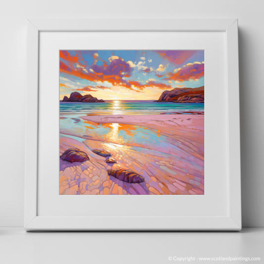 Achmelvich Beach Sunset: A Modern Impressionist Reverie