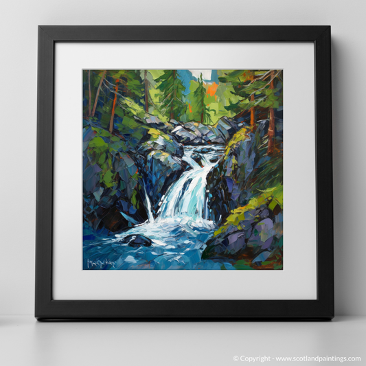 Enchantment of Invermoriston Falls: A Modern Impressionist Journey