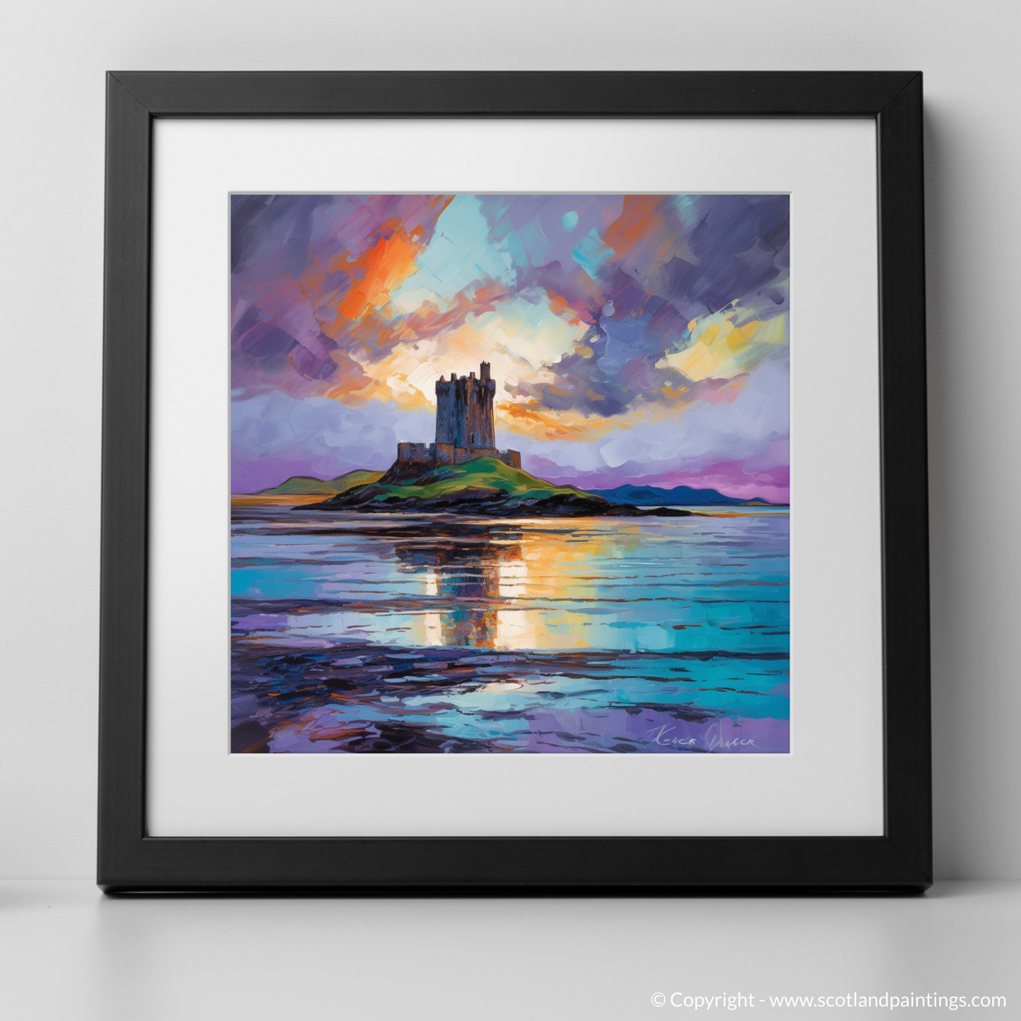 Storm's Embrace over Castle Stalker Bay