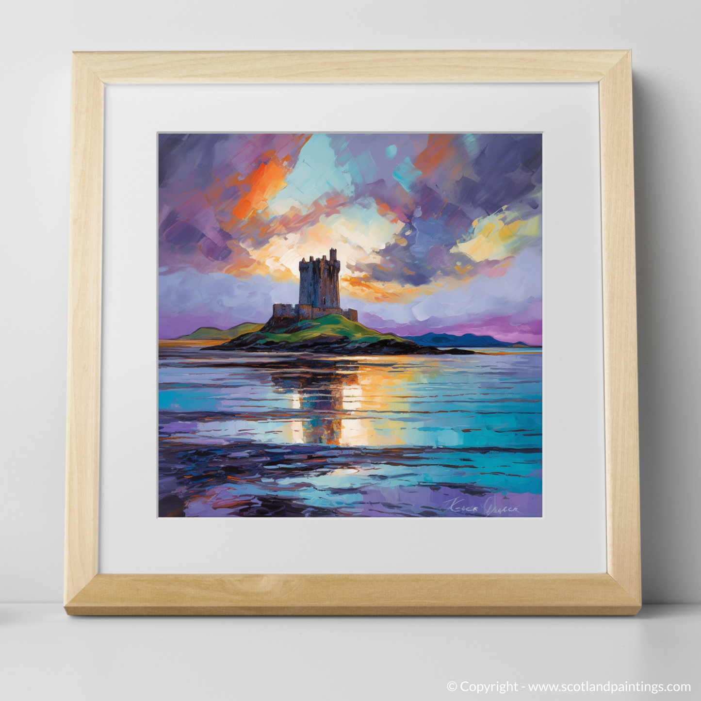 Storm's Embrace over Castle Stalker Bay