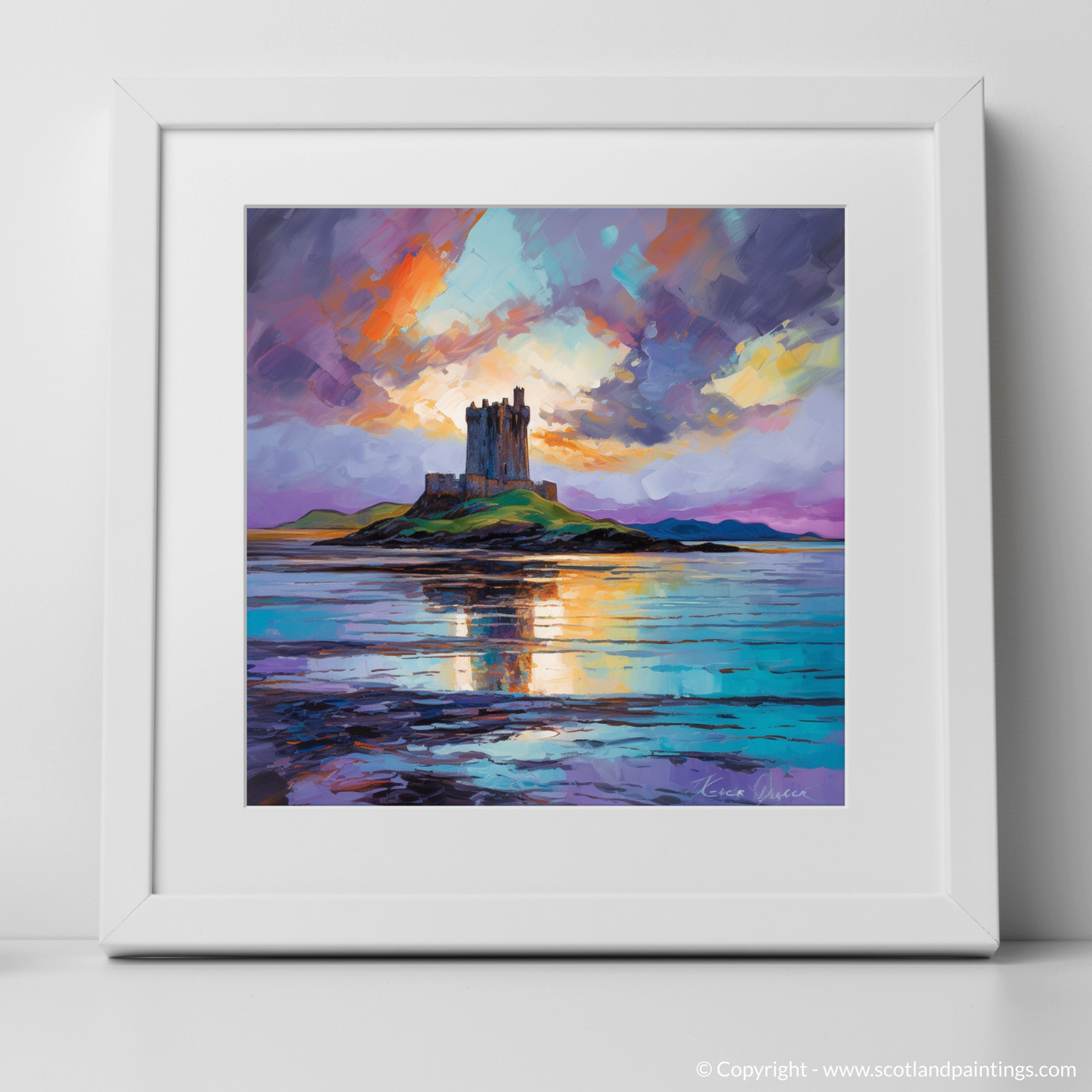 Storm's Embrace over Castle Stalker Bay