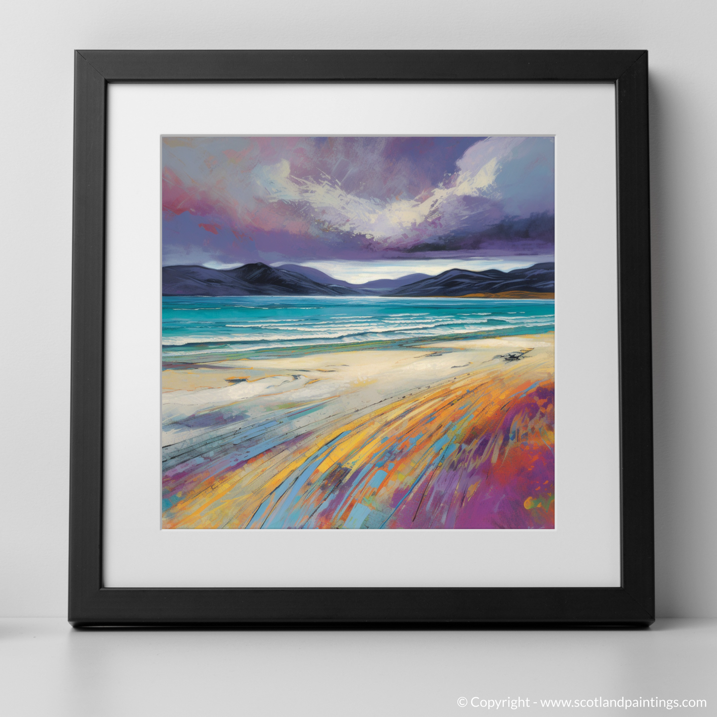 Storm over Luskentyre Sands: A Modern Impressionist Tribute