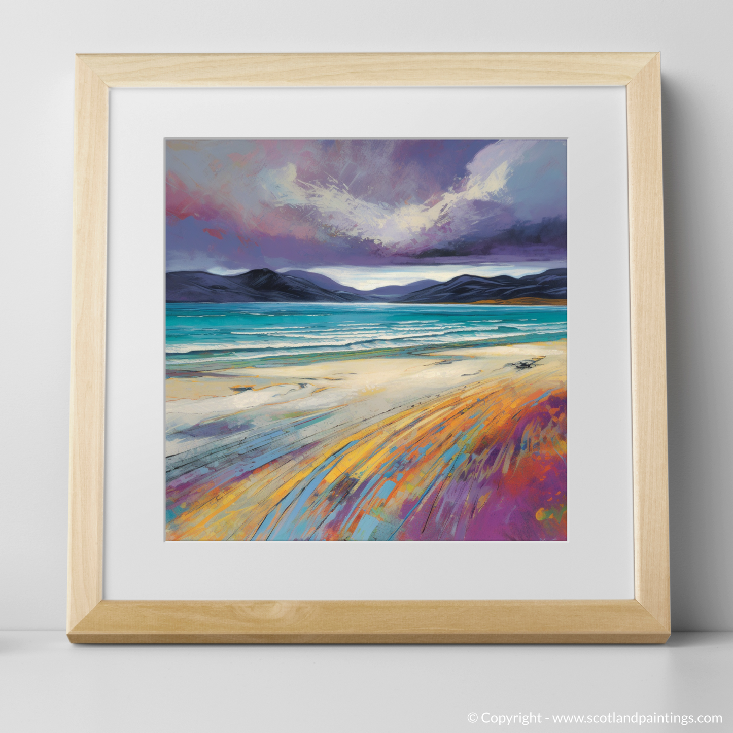 Storm over Luskentyre Sands: A Modern Impressionist Tribute