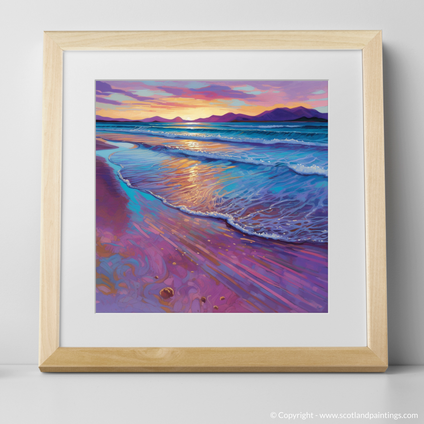 Dusk at Scarista Beach: An Impressionist Symphony of Colour