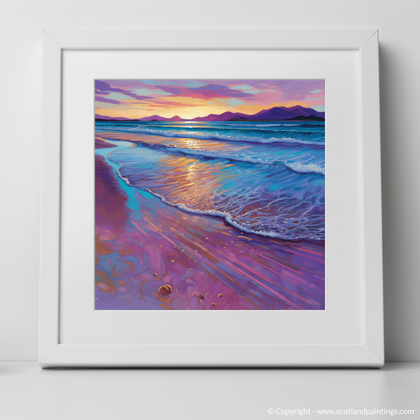 Dusk at Scarista Beach: An Impressionist Symphony of Colour