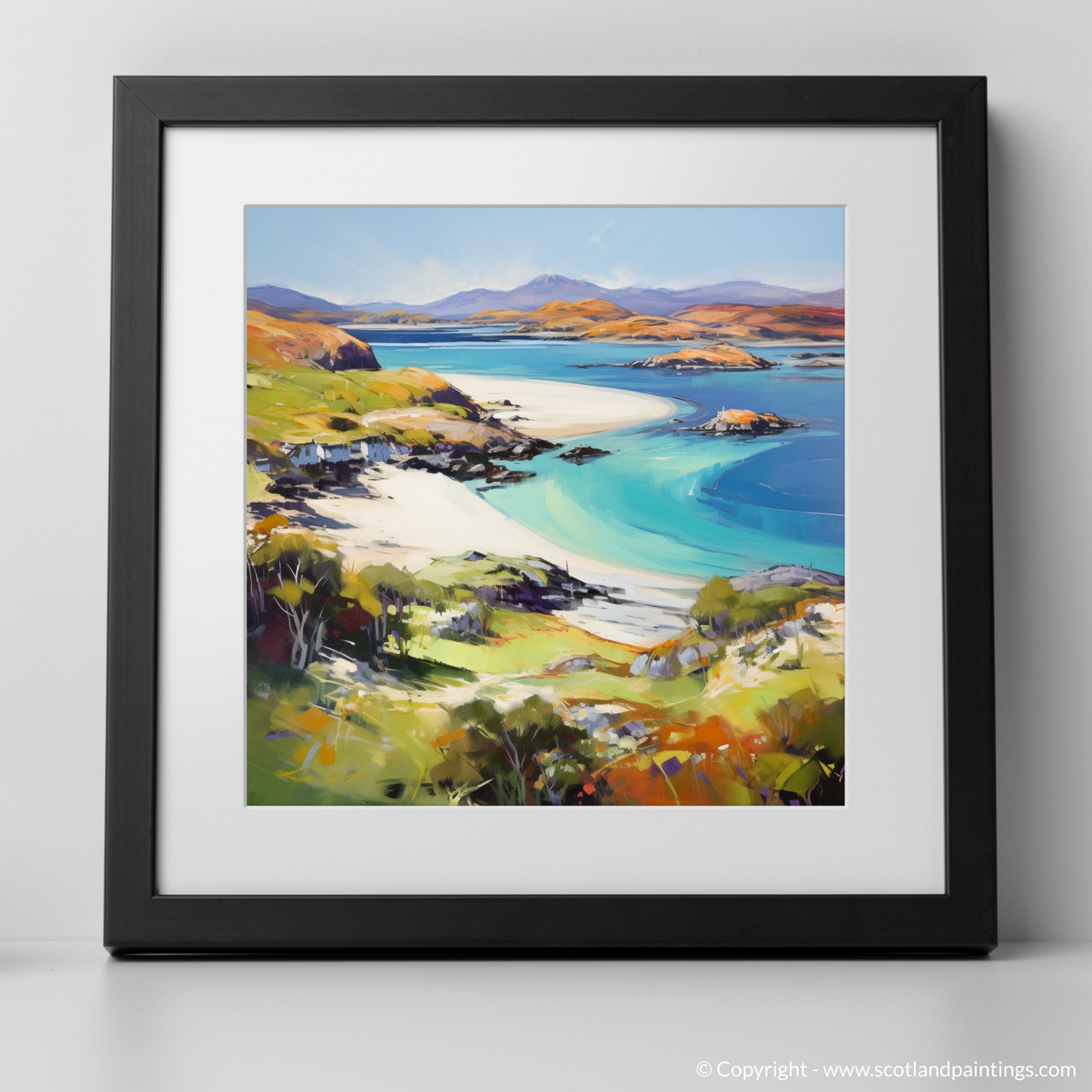 Lochinver Bay Reverie: An Abstract Impressionist Tribute to Scotland's Coastal Charm