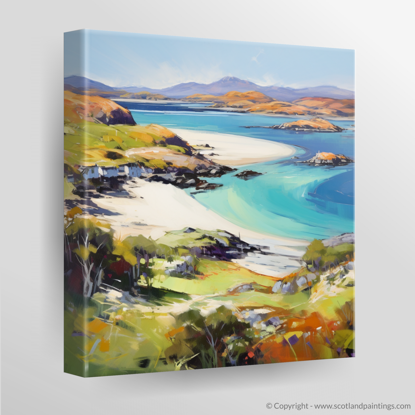 Lochinver Bay Reverie: An Abstract Impressionist Tribute to Scotland's Coastal Charm