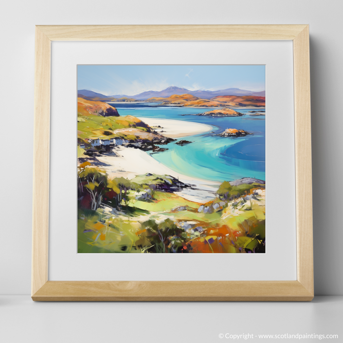 Lochinver Bay Reverie: An Abstract Impressionist Tribute to Scotland's Coastal Charm