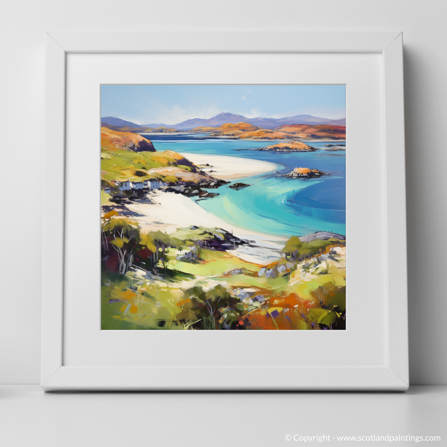 Lochinver Bay Reverie: An Abstract Impressionist Tribute to Scotland's Coastal Charm