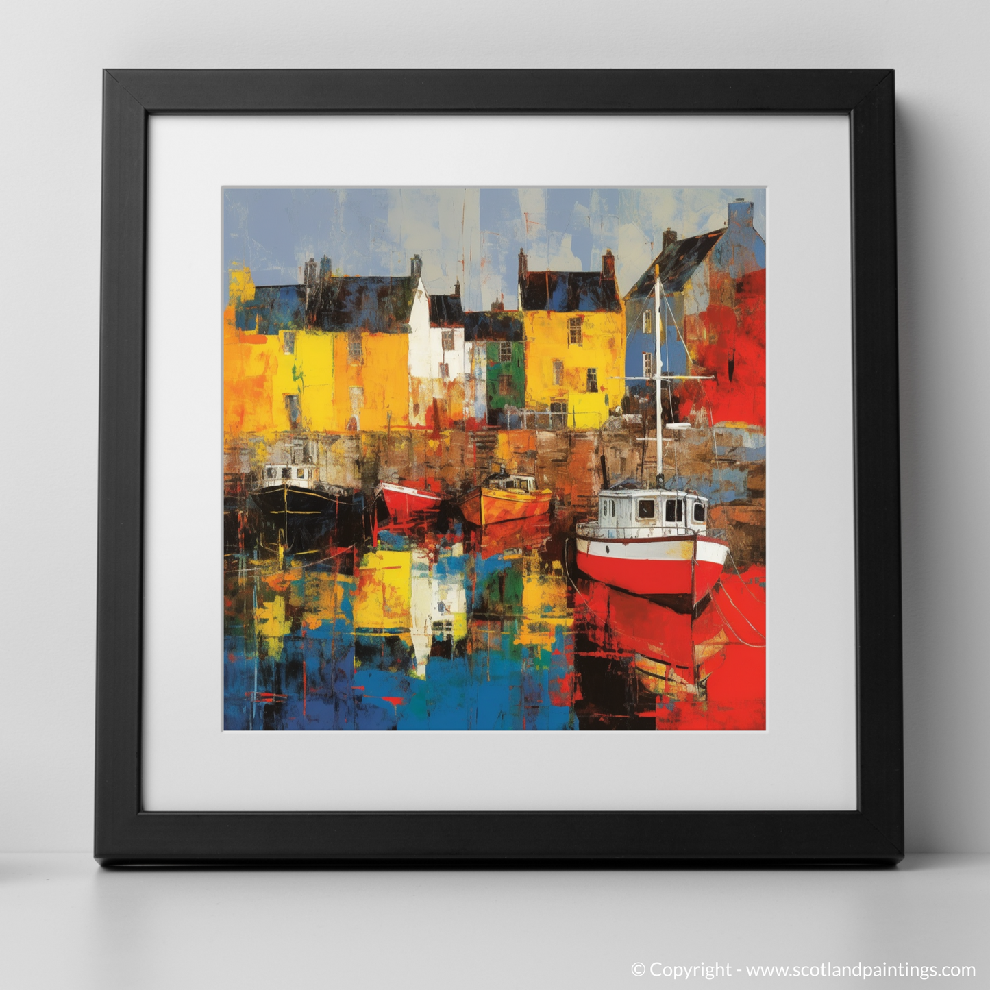 Tobermory Harbour at Golden Hour: A Pop Art Odyssey