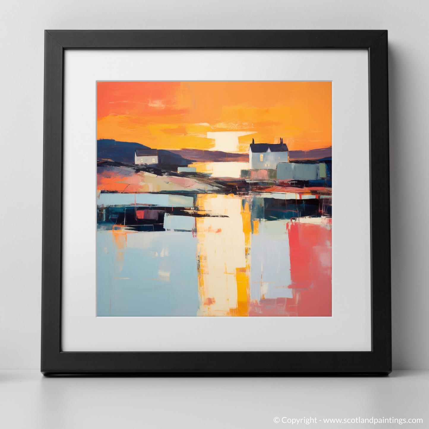 Craobh Haven Harbour at Twilight: A Colour Field Ode to Scottish Shores