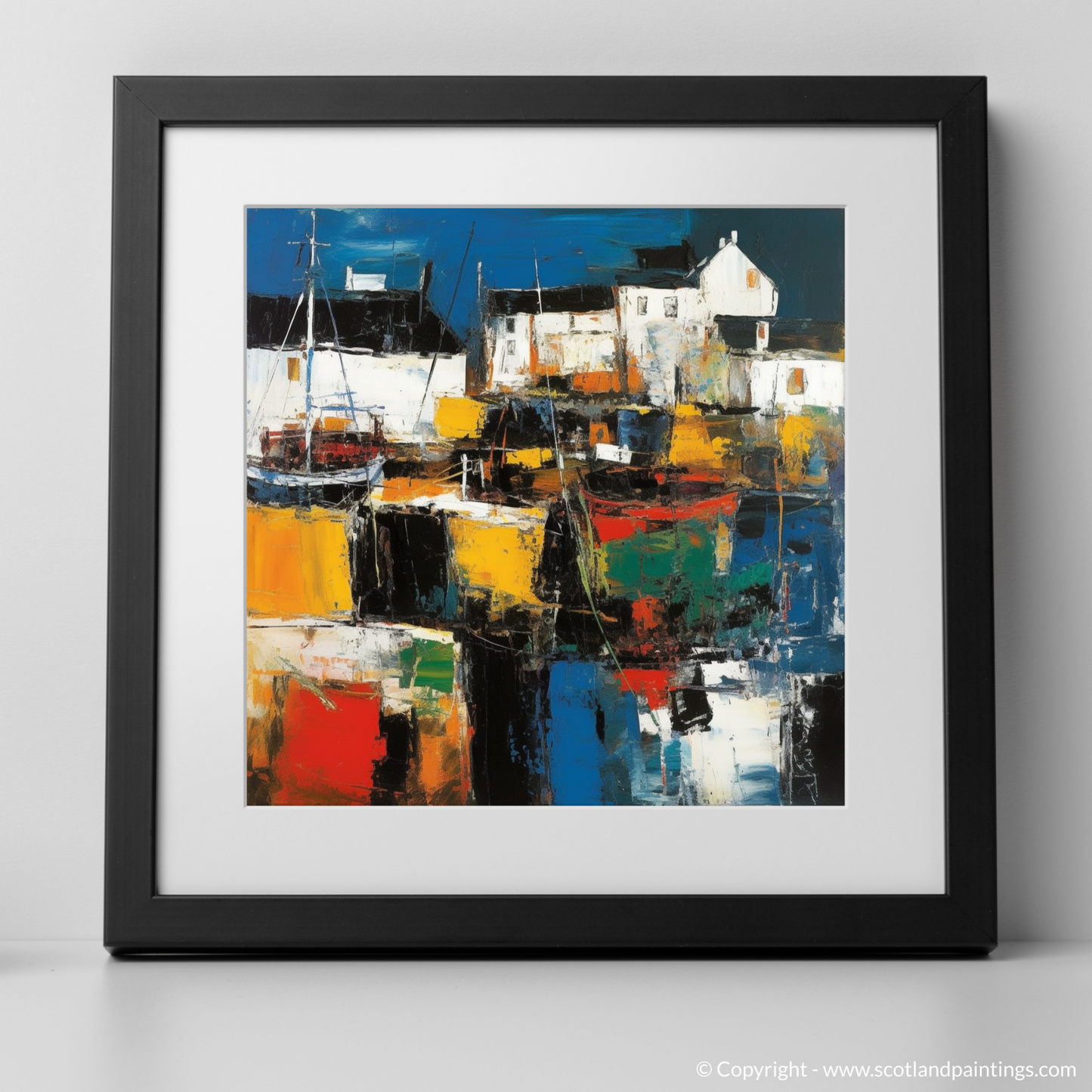 Abstract Expressionism of Portsoy Harbour