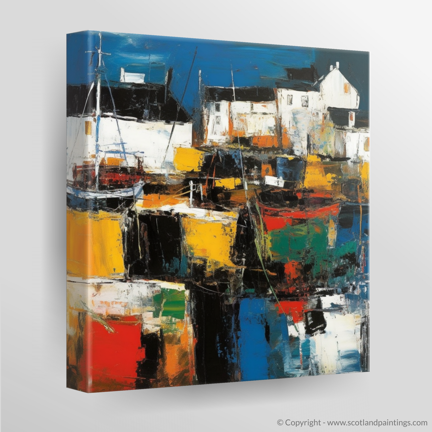 Abstract Expressionism of Portsoy Harbour