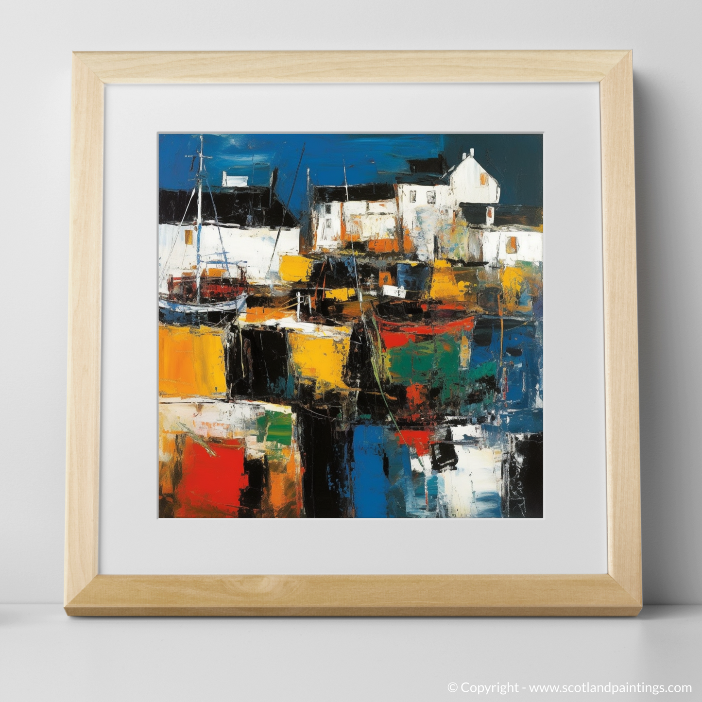 Abstract Expressionism of Portsoy Harbour