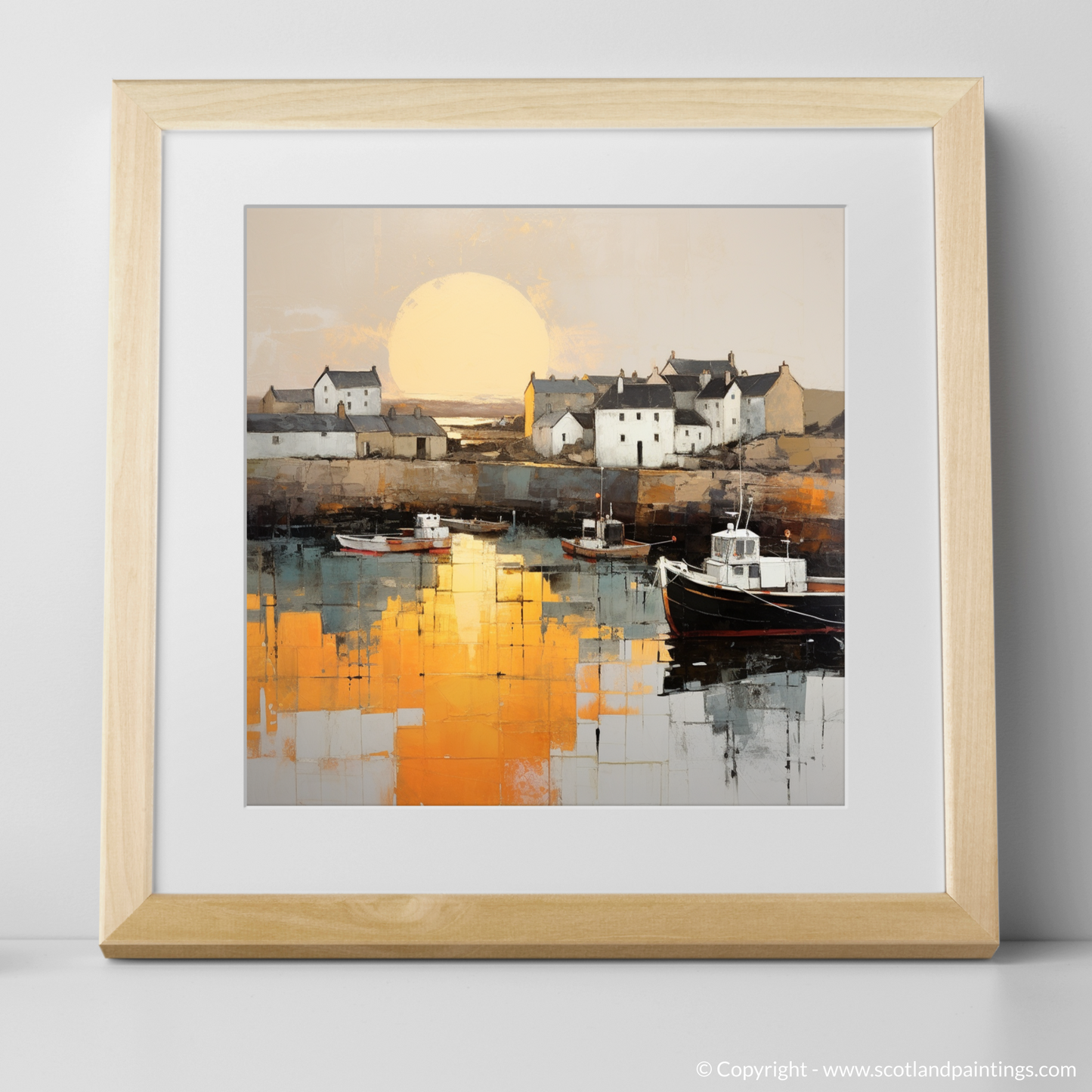 Portmahomack Harbour at Sunset: A Minimalist Masterpiece