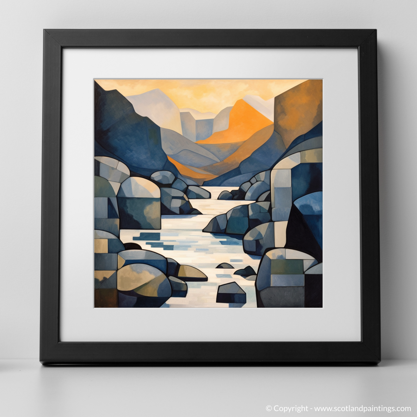 Cubist Twilight at Isle of Skye Fairy Pools