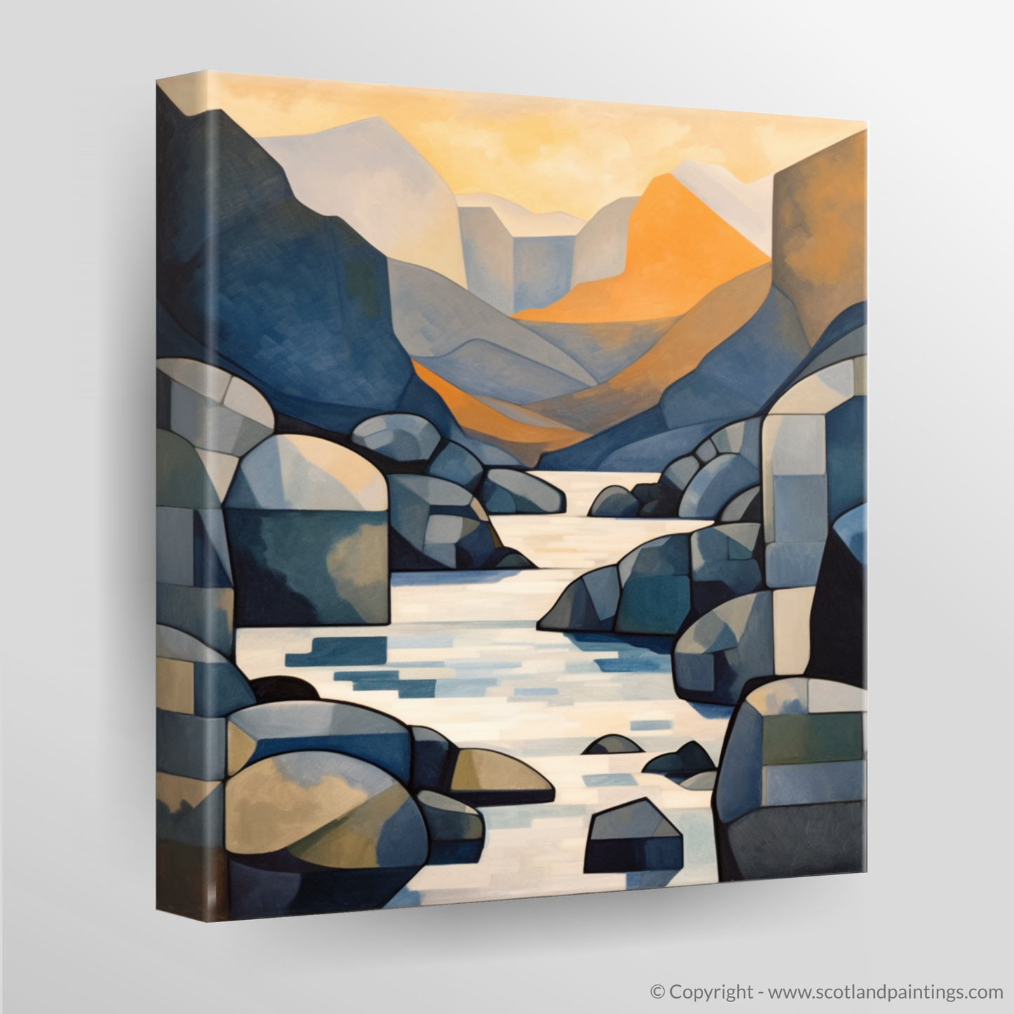 Cubist Twilight at Isle of Skye Fairy Pools