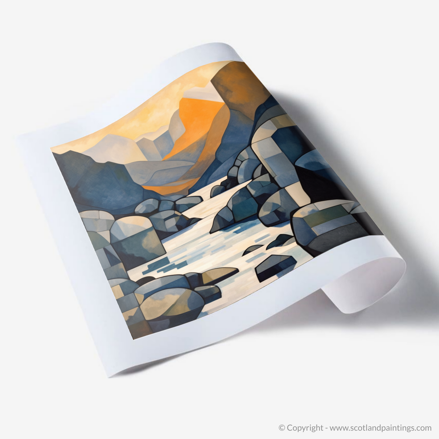 Cubist Twilight at Isle of Skye Fairy Pools