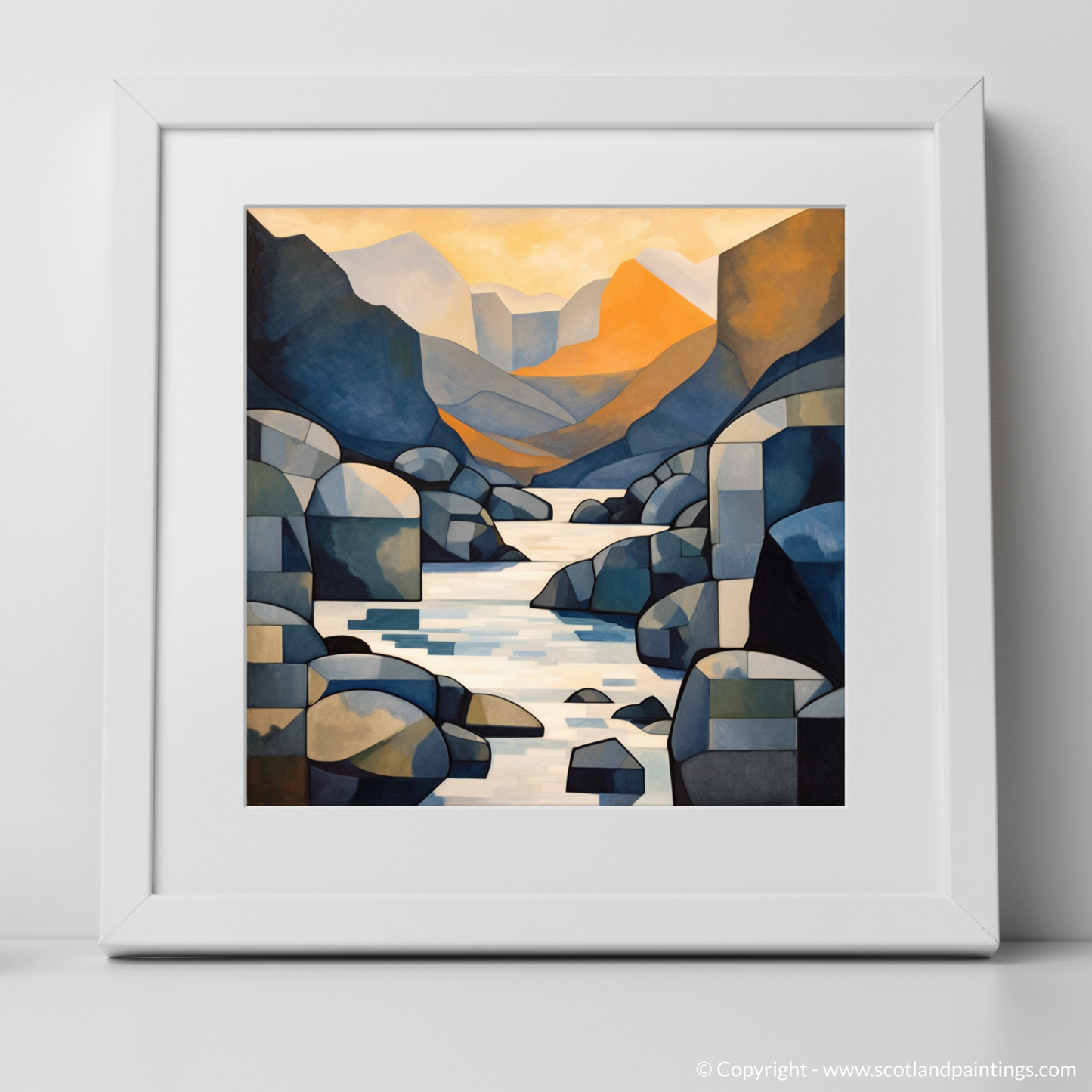 Cubist Twilight at Isle of Skye Fairy Pools