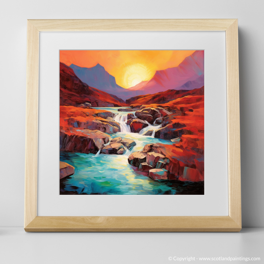 Isle of Skye Fairy Pools at Sunset: A Fauvist Dream