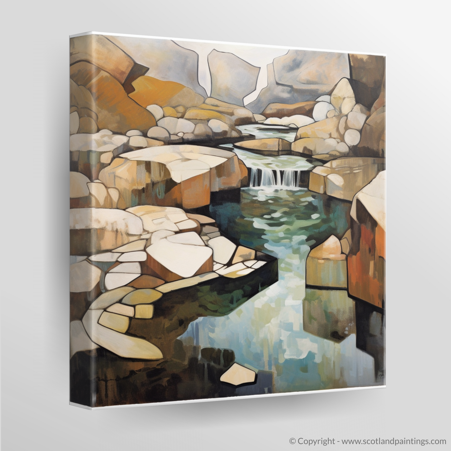 Cubist Serenade of The Fairy Pools