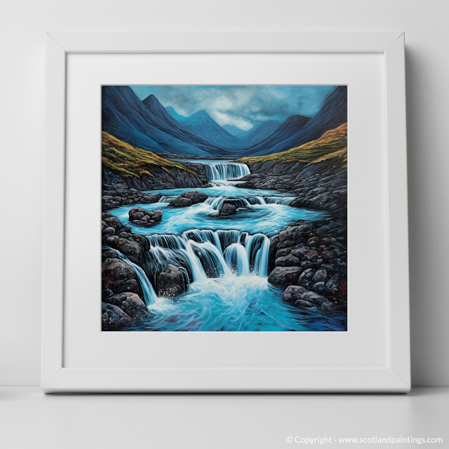 Enchanted Waters and Brooding Skies: A Naive Art Tribute to Isle of Skye Fairy Pools