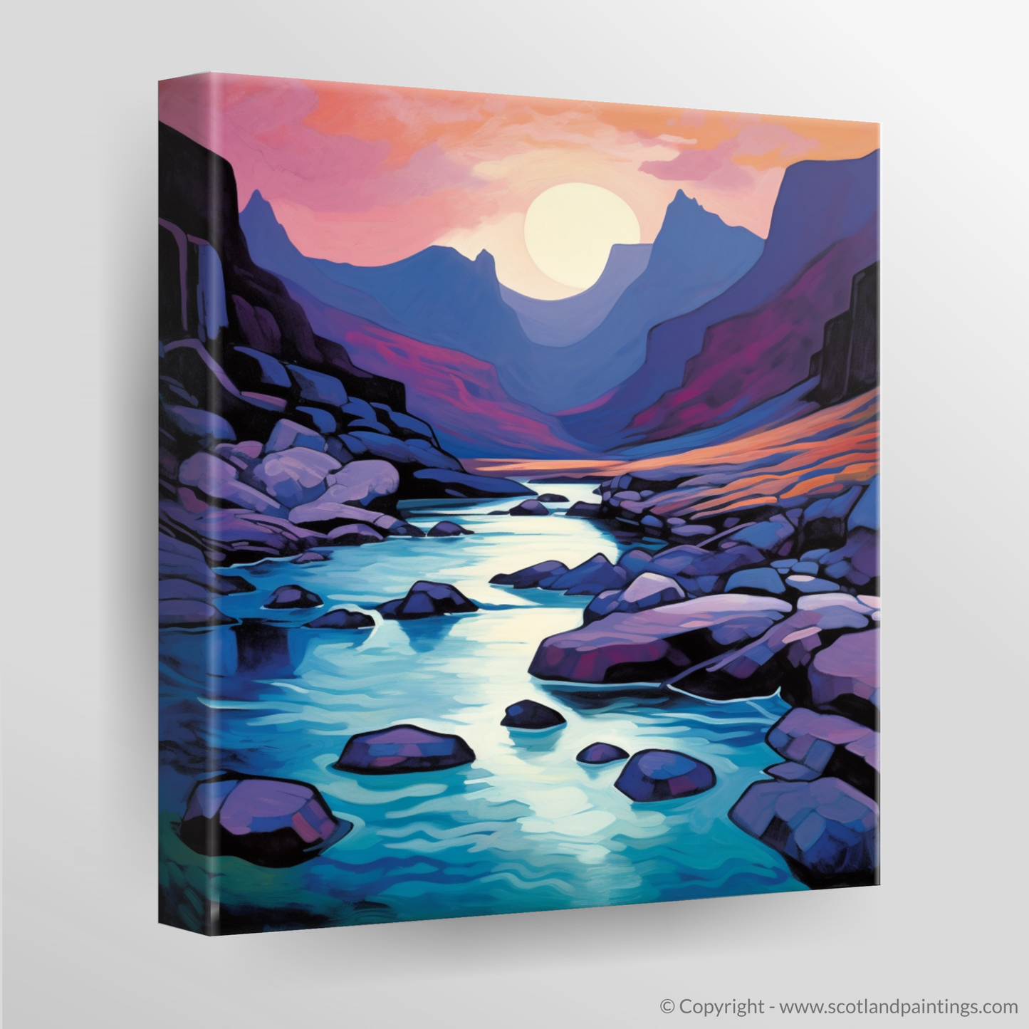 Fairy Pools Dusk Reverie: A Fauvist Ode to Skye's Wilderness