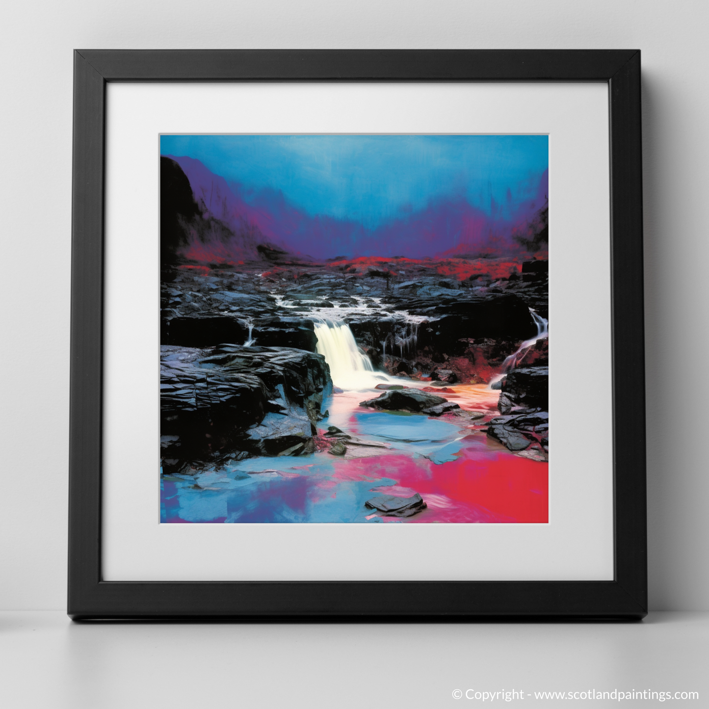 Dusk at the Isle of Skye Fairy Pools: A Pop Art Reverie