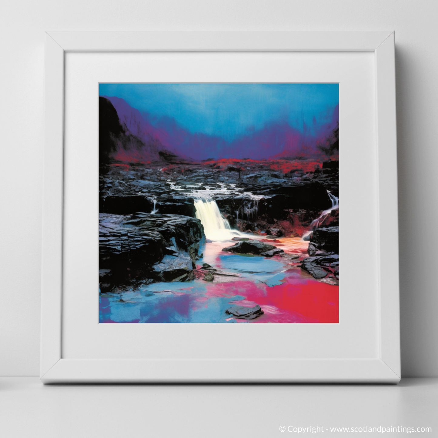 Dusk at the Isle of Skye Fairy Pools: A Pop Art Reverie