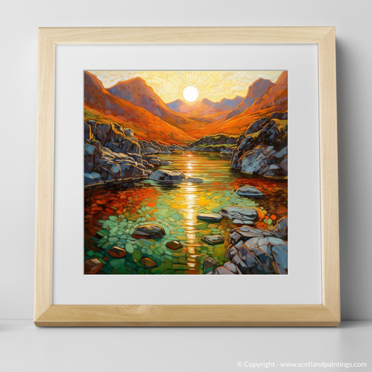 Golden Hour at the Fairy Pools: A Modern Impressionist Tribute to Skye's Majestic Beauty