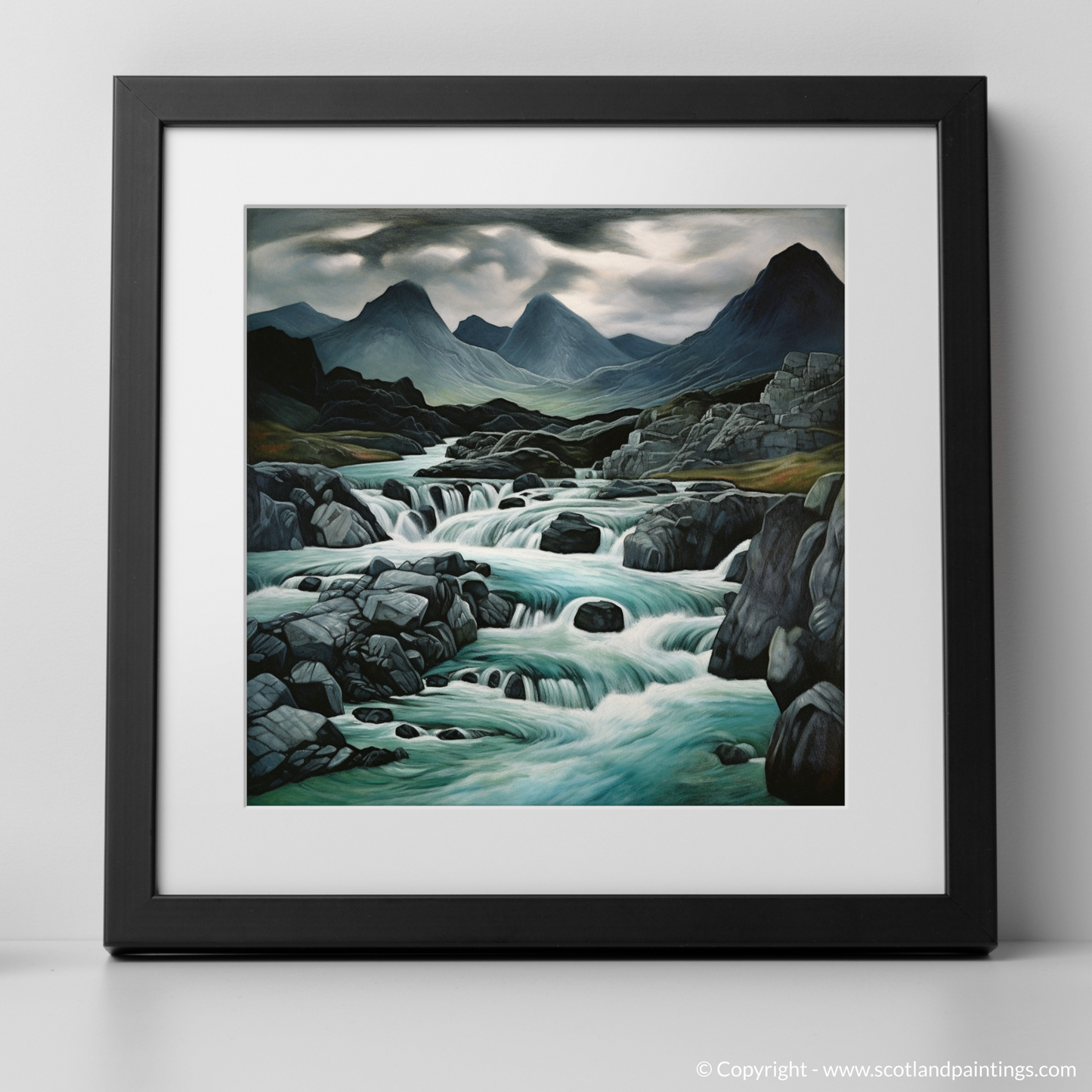 Storm over Fairy Pools: A Surrealist Tribute to Skye's Dramatic Beauty
