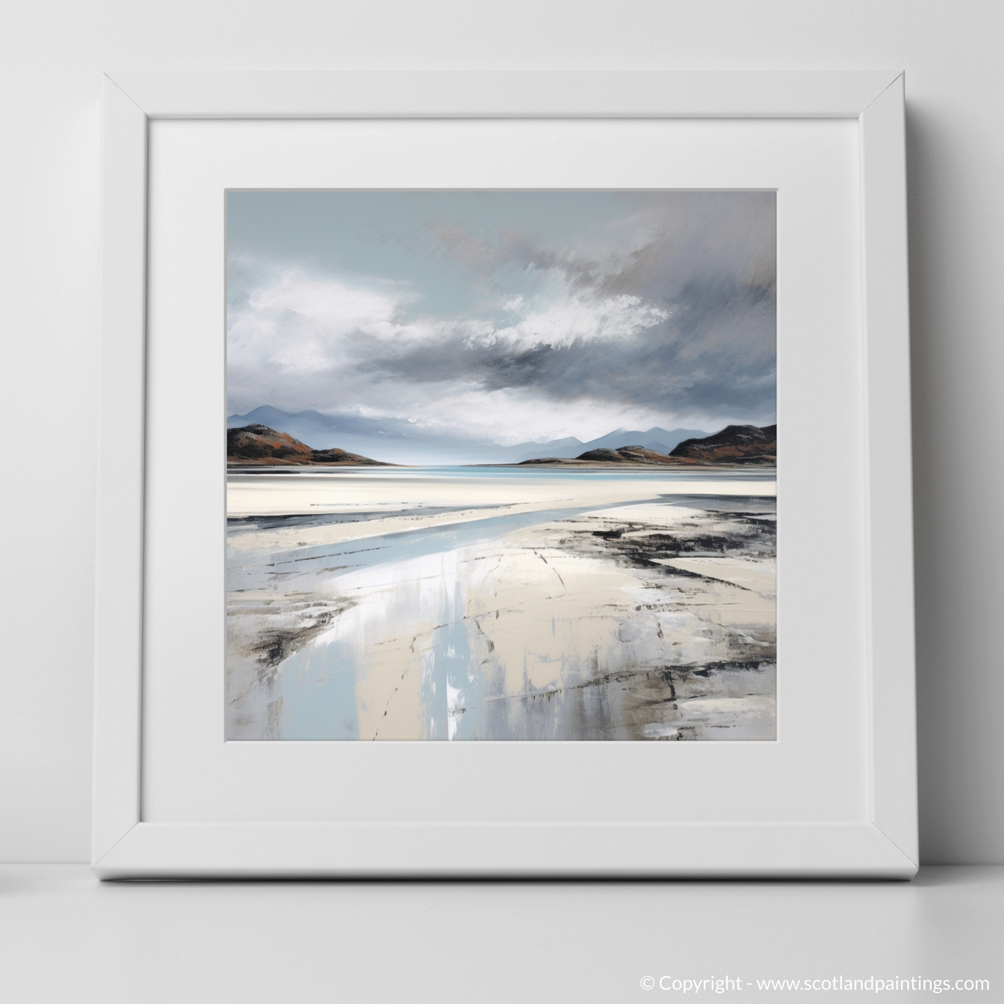 Storm over Silver Sands of Morar: A Minimalist Tribute to the Scottish Coast