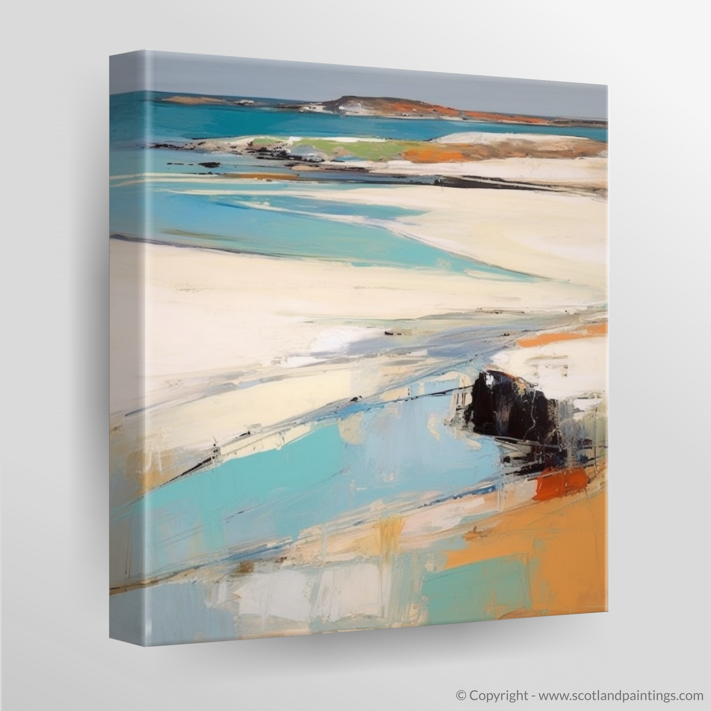 Silver Sands of Morar: An Abstract Impressionist Reverie