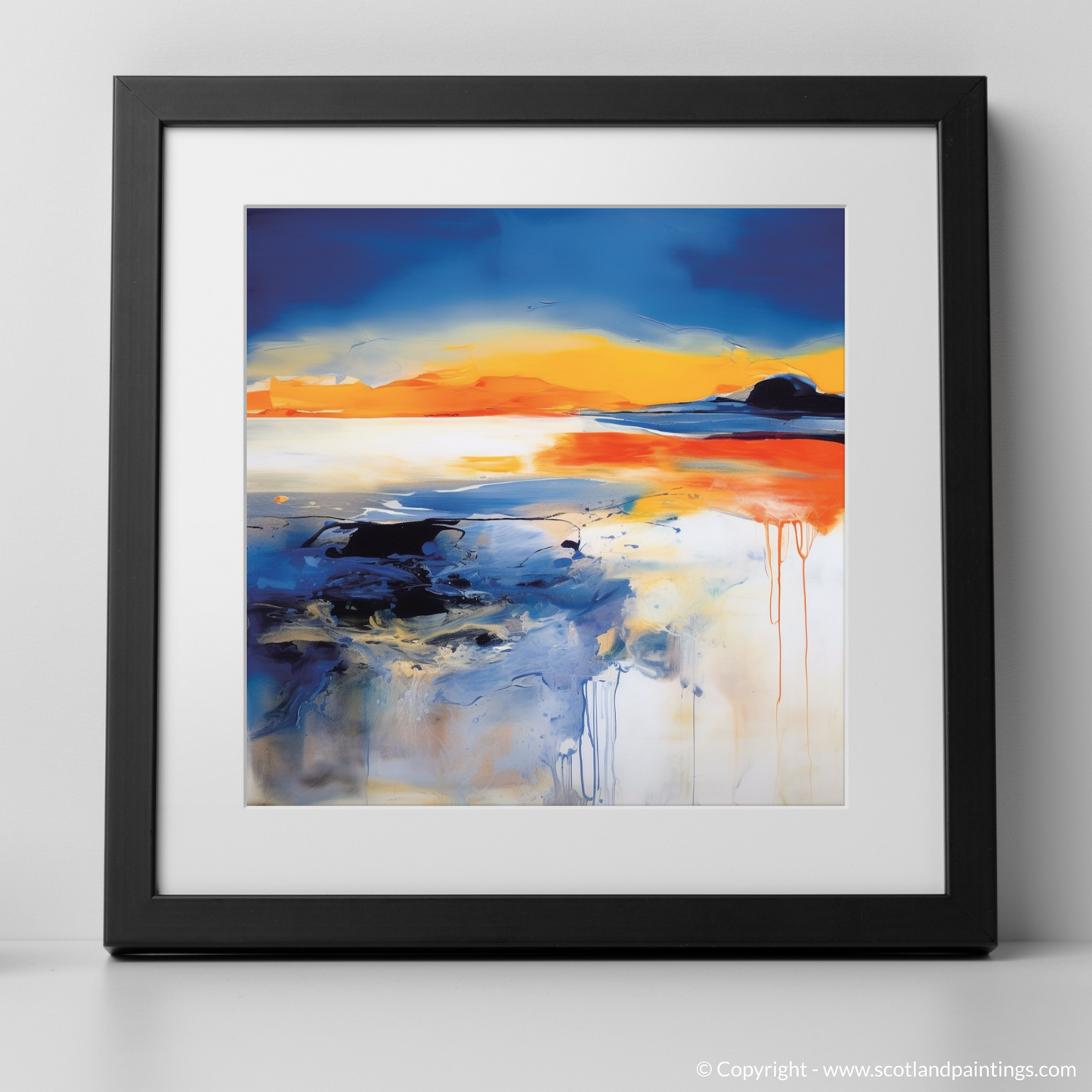 Abstract Sunset at Silver Sands of Morar