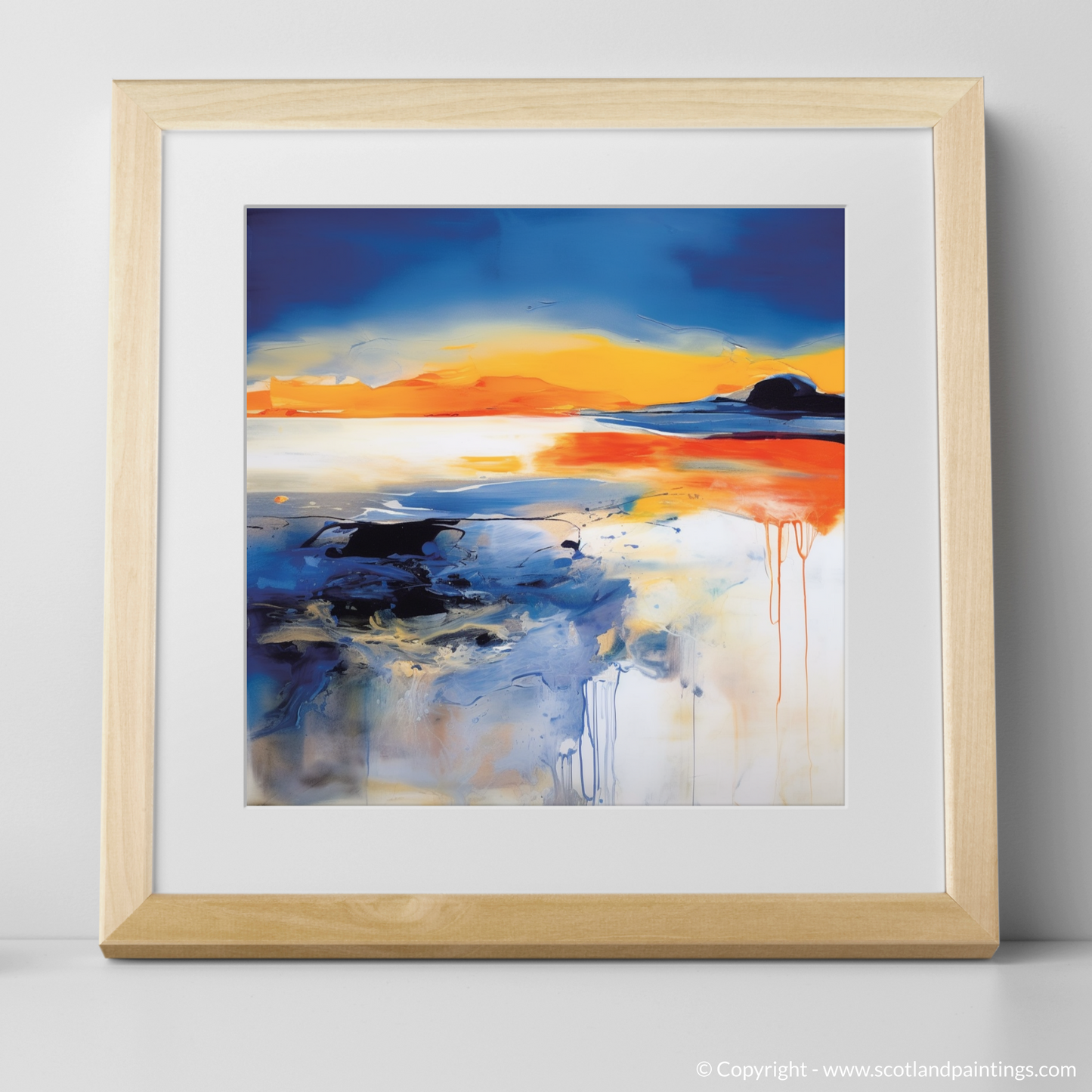 Abstract Sunset at Silver Sands of Morar