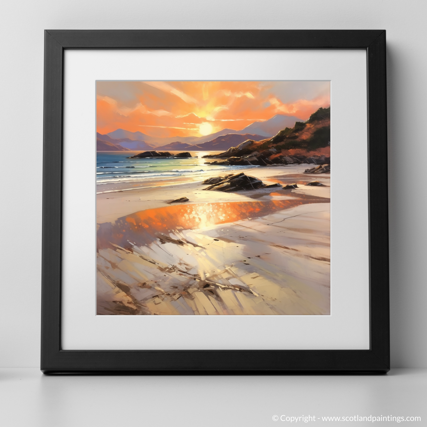 Golden Hour Embrace at Silver Sands of Morar