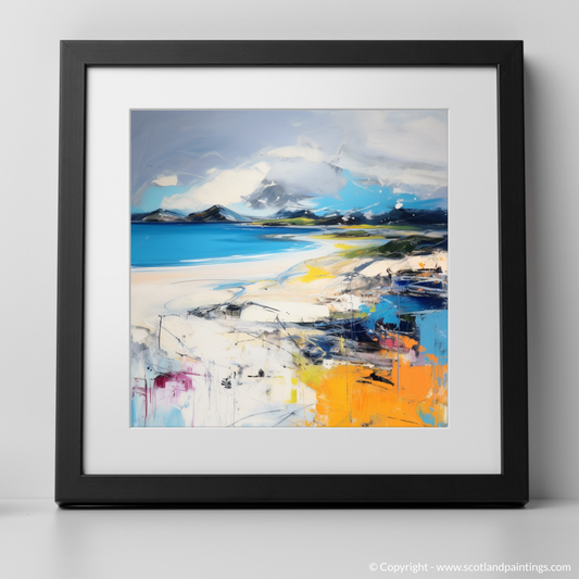 Storm over Silver Sands: An Abstract Expressionism Tribute to Morar's Wild Beaches