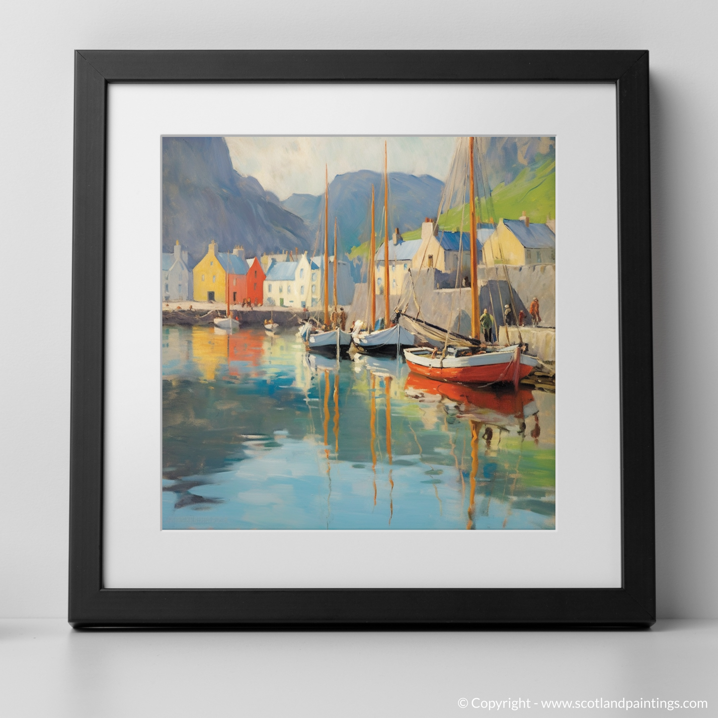 Whispers of Portree Harbour: An Impressionist Enchantment