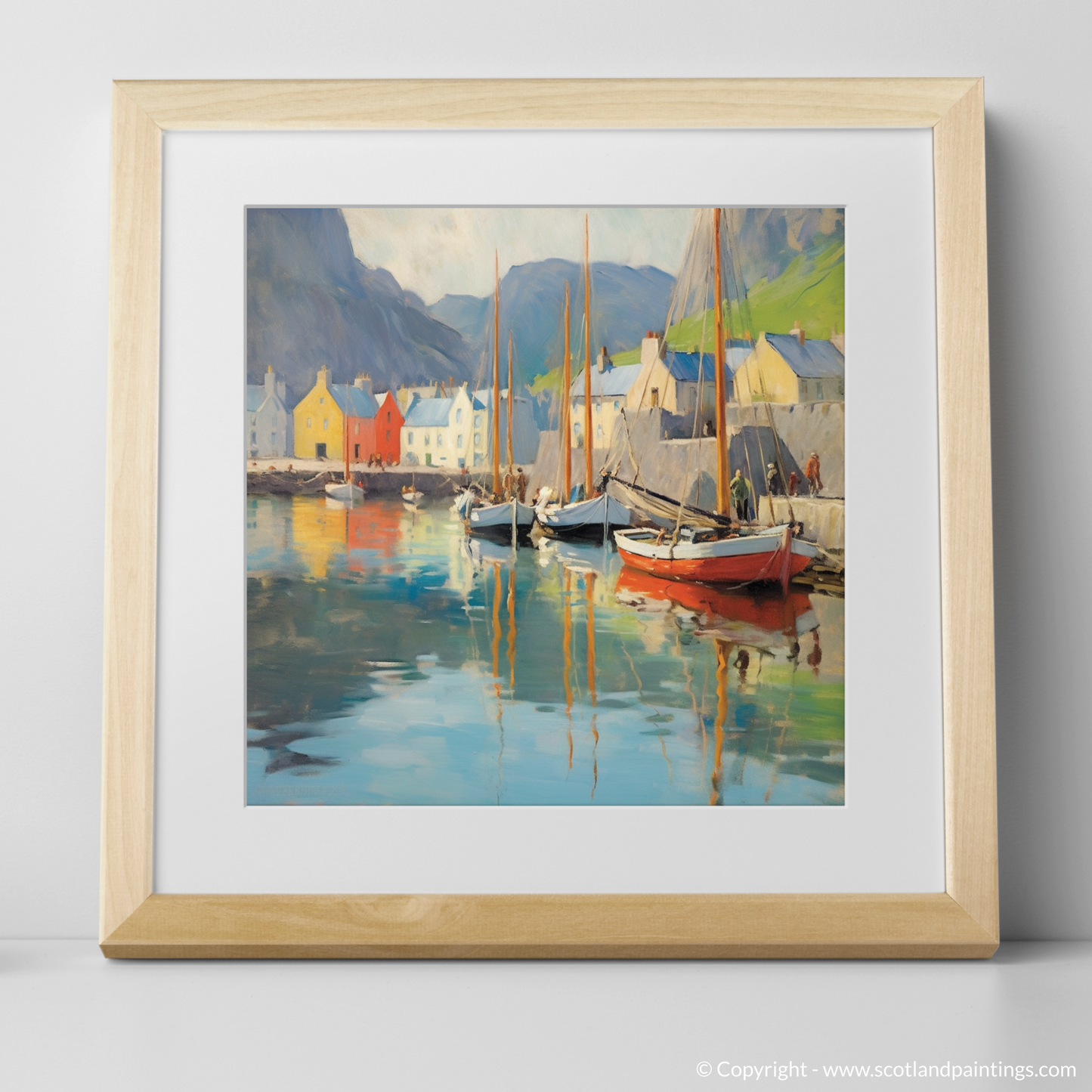 Whispers of Portree Harbour: An Impressionist Enchantment