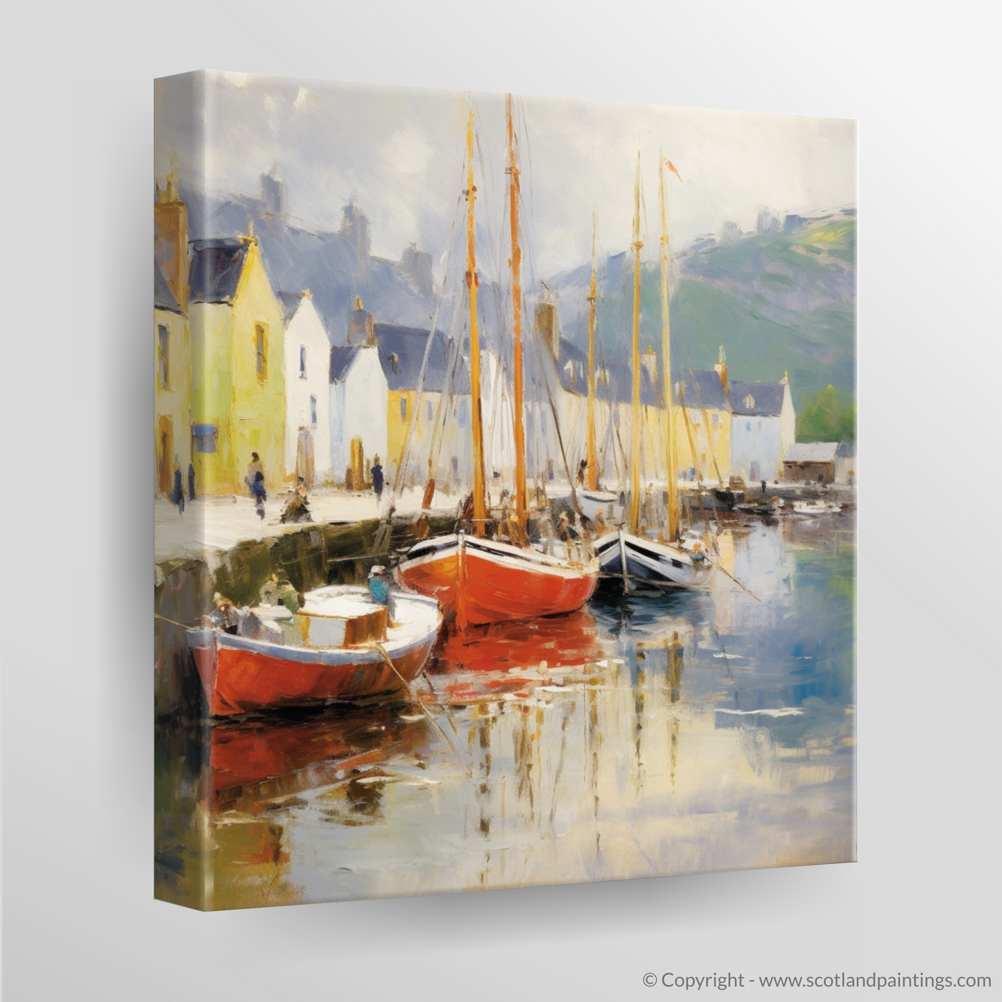 Harbour Serenity: A Dance of Colour at Portree Isle