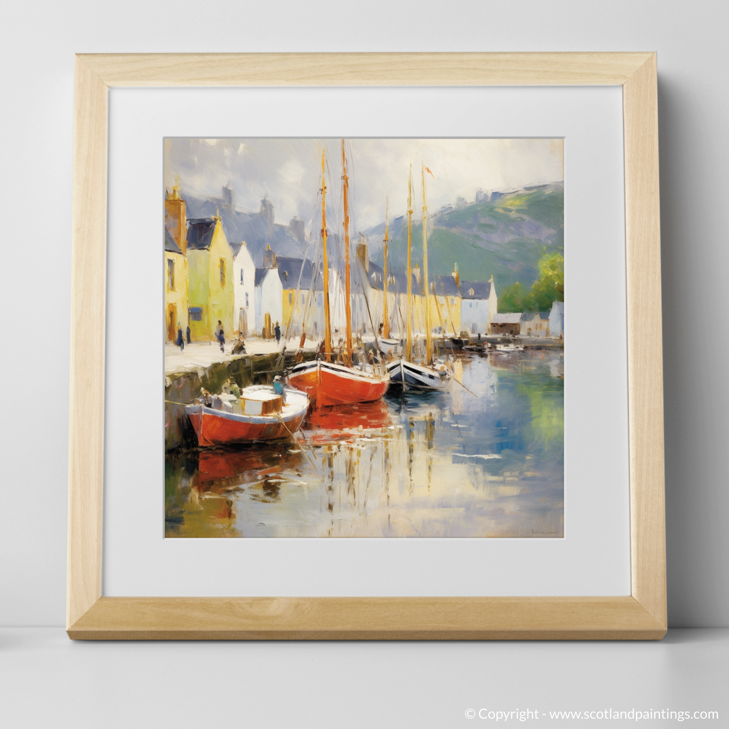 Harbour Serenity: A Dance of Colour at Portree Isle