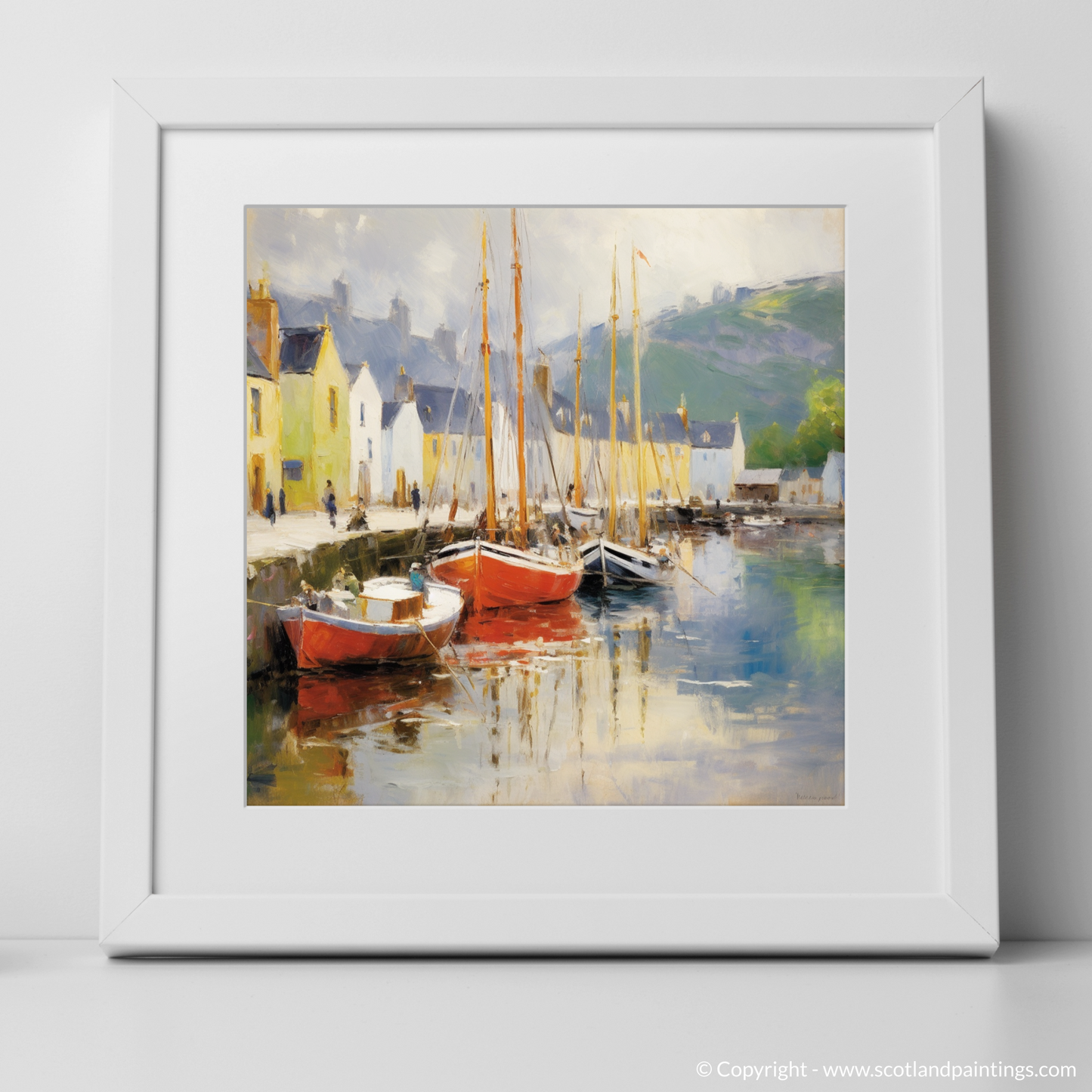 Harbour Serenity: A Dance of Colour at Portree Isle