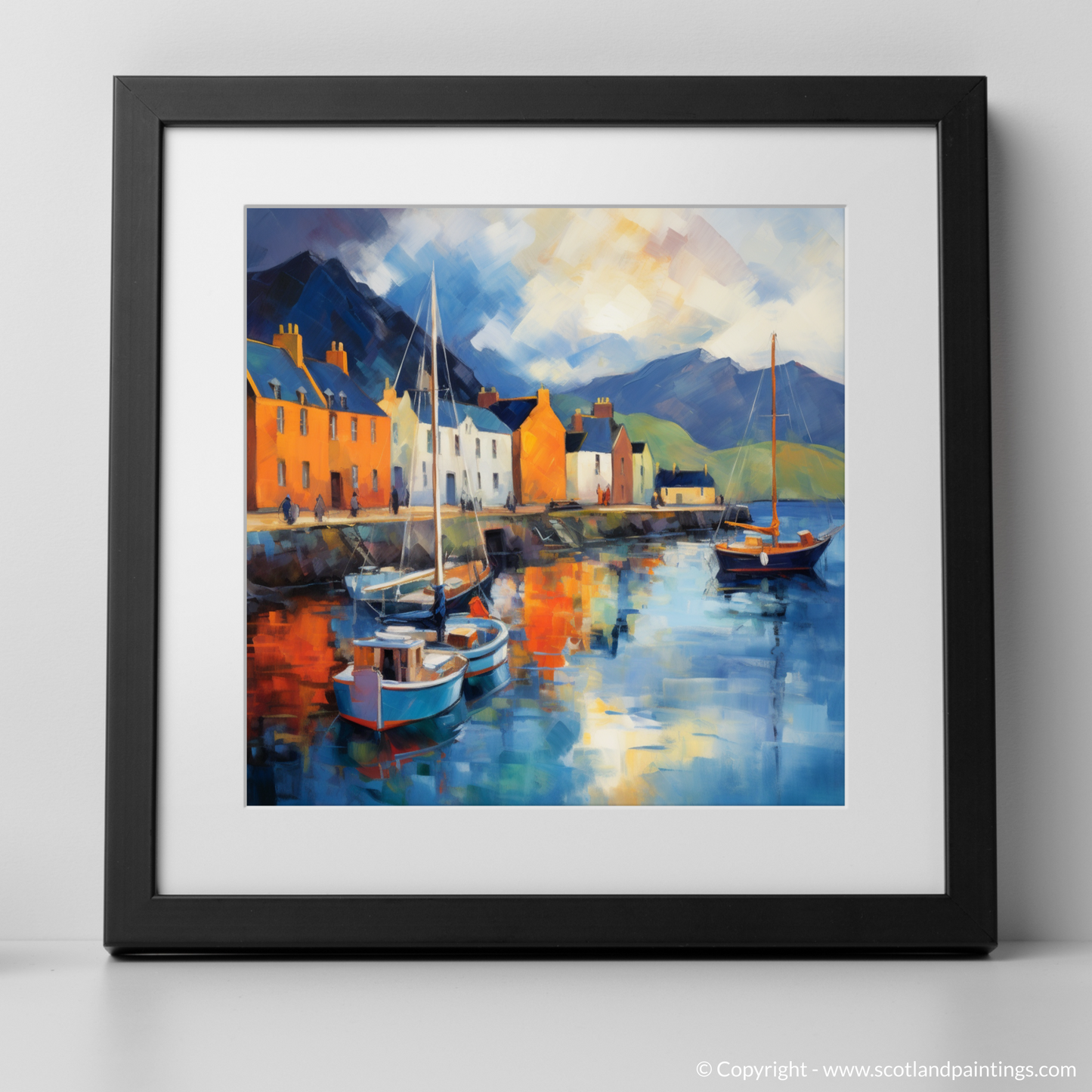 Portree Harbour: An Impressionist Ode to Scottish Coastal Charm