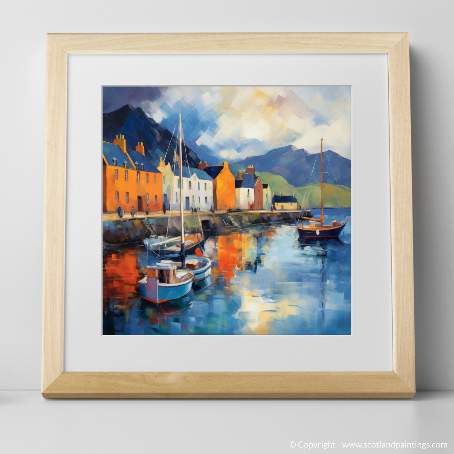 Portree Harbour: An Impressionist Ode to Scottish Coastal Charm