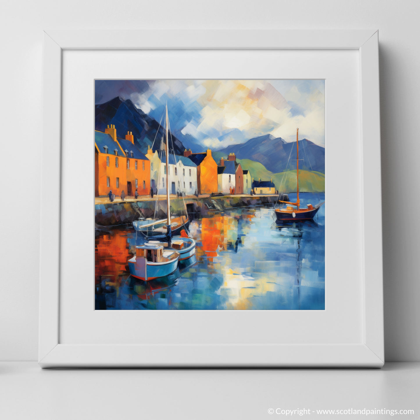 Portree Harbour: An Impressionist Ode to Scottish Coastal Charm