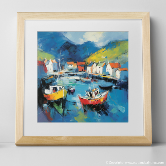 Portree Harbour: A Symphony in Colour and Abstraction