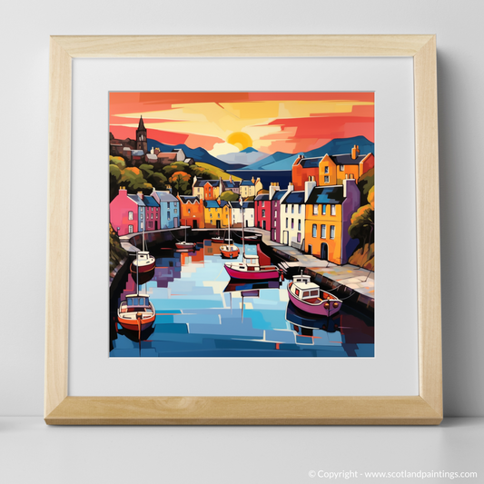 Vibrant Portree: A Pop Art Tribute to Isle of Skye's Coastal Charm