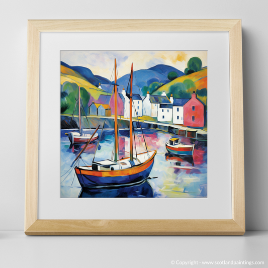 Vibrant Vista of Portree Harbour Fauvist Inspiration