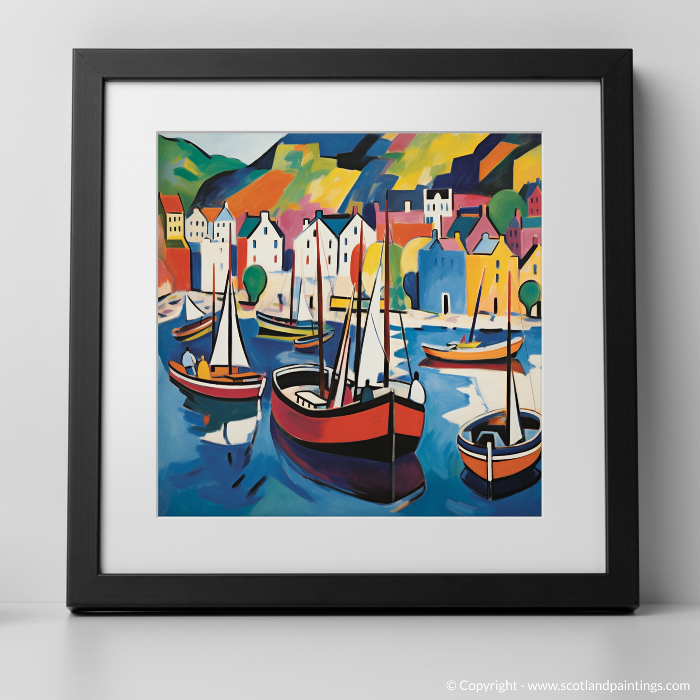 Portree Harbour: A Fauvist Symphony of Colour and Light