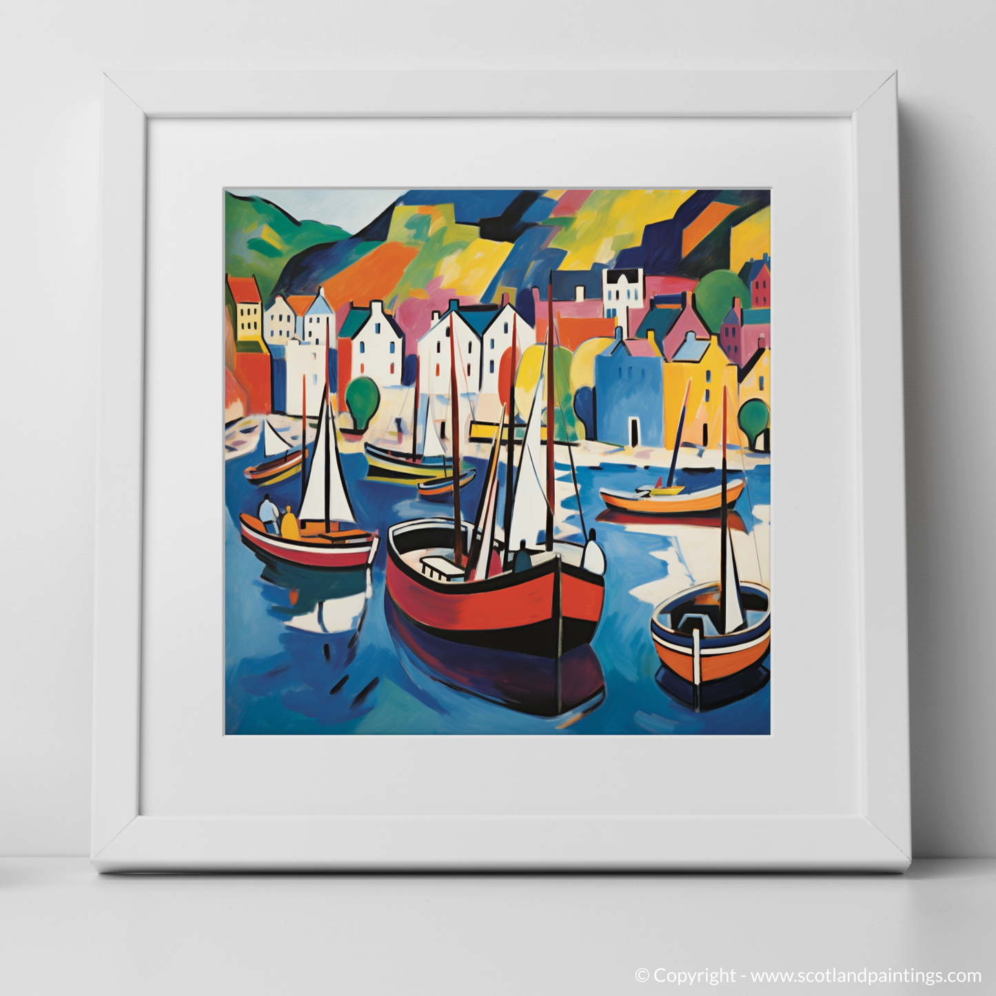 Portree Harbour: A Fauvist Symphony of Colour and Light